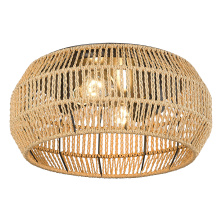 Golden 6076-FM BLK-NR - Golden Lighting Marlee 2-light Flush Mount in Matte Black